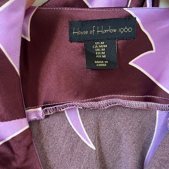 House of Harlow 1960 Satin Midi Dress, Sz M - Picture 8 of 15